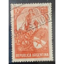 ARGENTINA AÑO 1935, GJ 733, USADA