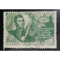 ARGENTINA AÑO 1947, GJ 952, USADA