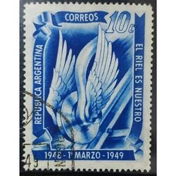 ARGENTINA AÑO 1949, GJ 972, USADA