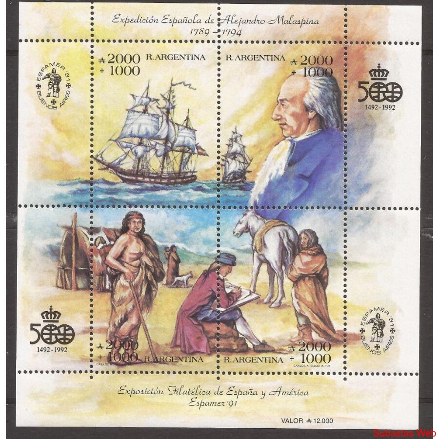 1990 - EXPOSICION FILATELICA ESPAÑA Y AMERICA -