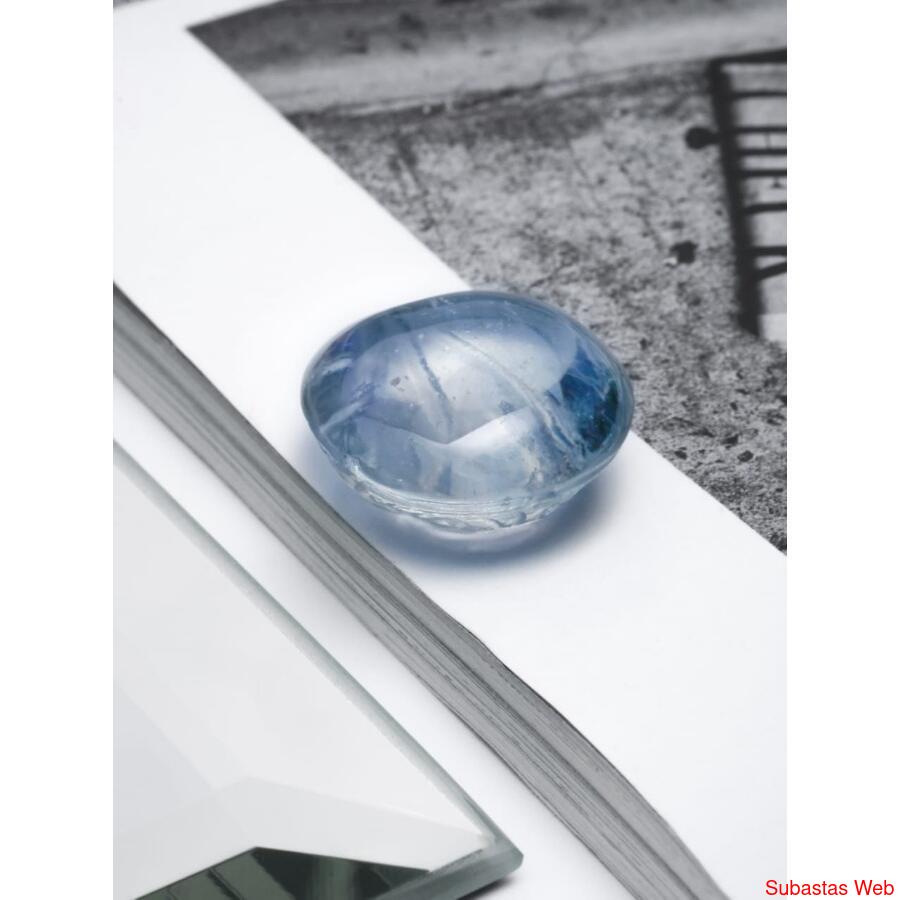 Sapphire with the image of a Scarab beetle 35.98 carats.