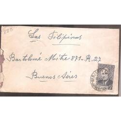 ARGENTINA  1946  SOBRE CIRCULADO  NUMERO  88G