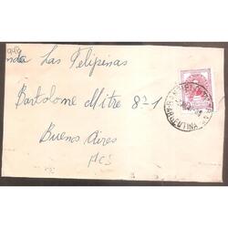 ARGENTINA 1947  SOBRE CIRCULADO NUMERO 94B