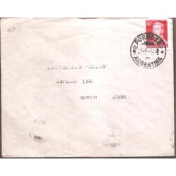 ARGENTINA  1957  SOBRE CIRCULADO  NUMERO  127D