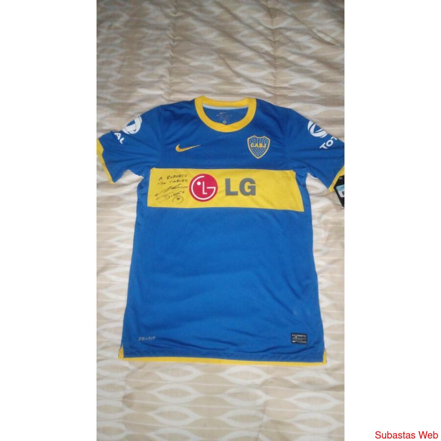 Camiseta de boca original firmada por Diego