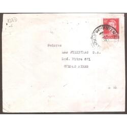 ARGENTINA  1958  SOBRE CIRCULADO NUMERO  128D