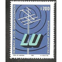 ARGENTINA 1980(MT1275) HOMENAJA A RADIOAFICIONADOS MINT
