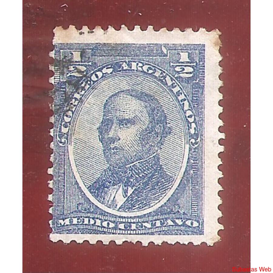 ARGENTINA 1888(60) PROCERES NACIONALES: URQUIZA  USADA