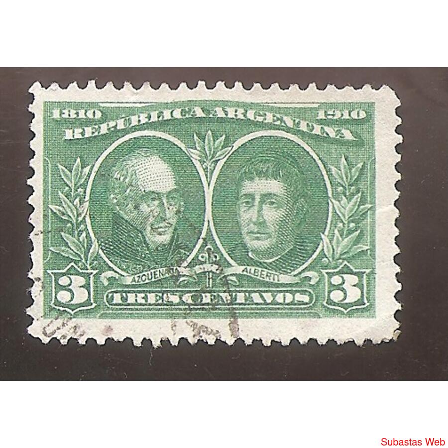 ARGENTINA 1910(151) CENTENARIO DE LA REVOLUCION MAYO USADA