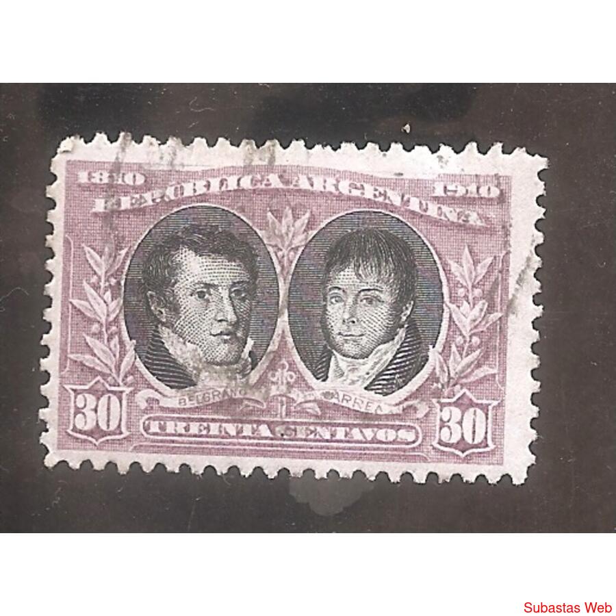 ARGENTINA 1910(158) CENTENARIO DE LA REVOLUCION USADA