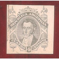ARGENTINA 1878(TAR1) ESTABAN DE LUCA DE 4 CTV, TARJETA POSTA
