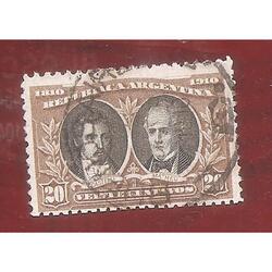 ARGENTINA 1910/156) CENTENARIO DE LA REVOLUCION  USADA
