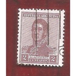 ARGENTINA 1917(214) SAN MARTIN FILI HV  13,5x12,5  USADA