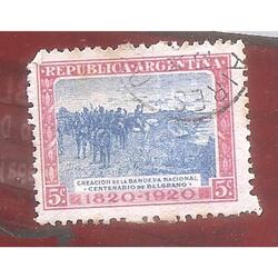 ARGENTINA 1920(253) FALLECIMIENTO DE BELGRANO  USADA