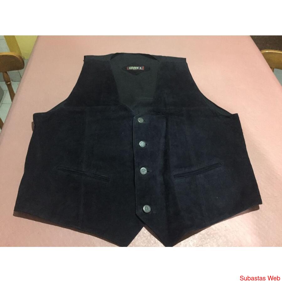 CHALECO NOBUCK NEGRO pilarsur