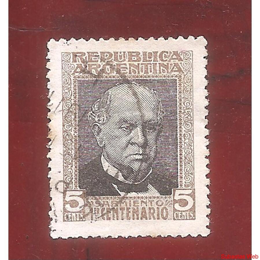 ARGENTINA 1911(164) CENTENARIO DEL NACIMIENTO DE SARMIENTO U