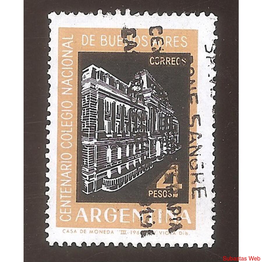 ARGENTINA 1963(667) COLEGIO NACIONAL BUENOS AIRES USADA
