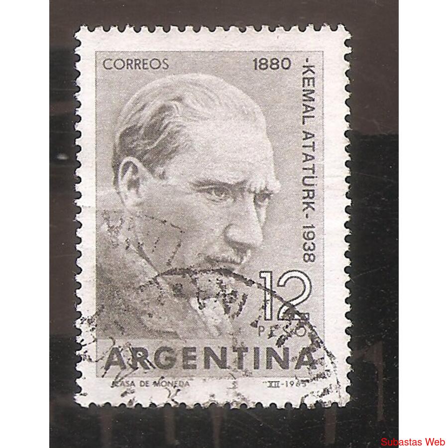 ARGENTINA  1963(680)  HOMENAJE A KEMAL ATATURK  USADA
