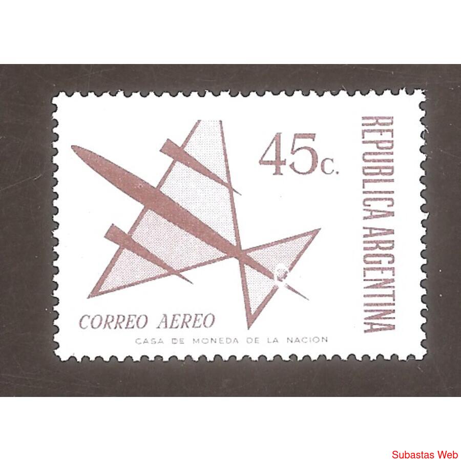 ARGENTINA 1971(A141) DIBUJO DE UN AVIEO -VARIEDAD-  MINT