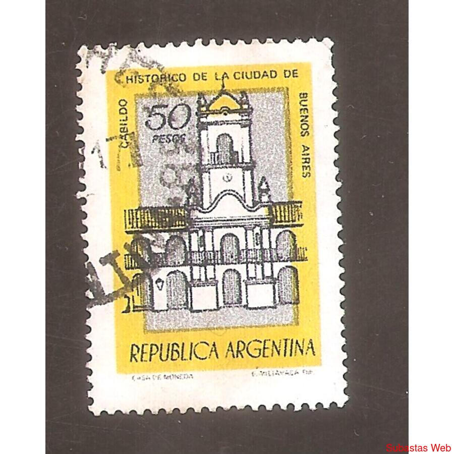 ARGENTINA 1977(1083) CORREO ORDINARIO: CABILDO BS. AS.  USAD