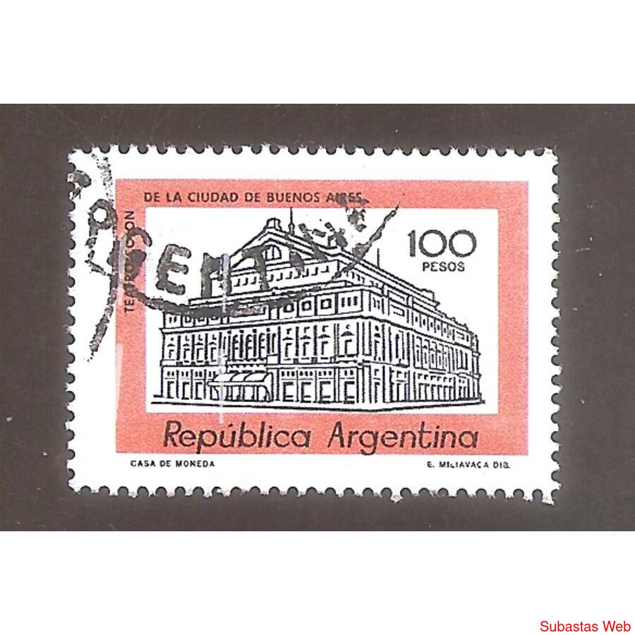 ARGENTINA 1979(1167a) CORREO ORDINARIO: TEATRO COLON, CON RA