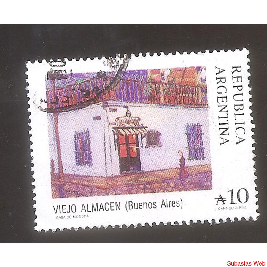 ARGENTINA  1988(1680)  CORREO ORDINARIO: VIEJO ALMACEN  USAD