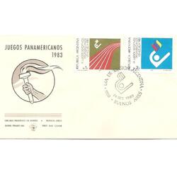 ARGENTINA 1983(1428-29) SOBRE PDE: JUEGOS  PANAMERICANOS