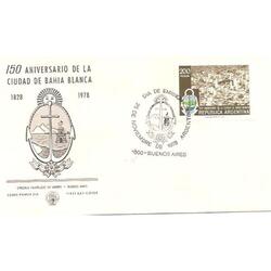 ARGENTINA 1978(1156) SOBRE PDE: 150 ANIV. DE BAHIA BLANCA