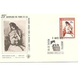 ARGENTINA 1972(916) SOBRE PDE: 25 AÑOS DE LA UNICEF