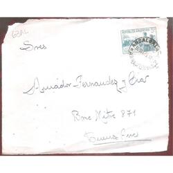 ARGENTINA 1939  SOBRE CIRCULADO NUMERO  63AL