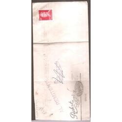 ARGENTINA  1956  SOBRE CIRCULADO NUMERO  123K