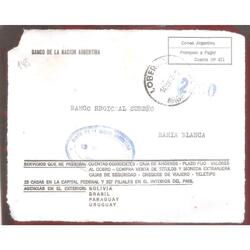 ARGENTINA  1963  SOBRE CIRCULADO  NUMERO  148