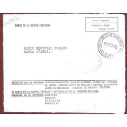 ARGENTINA  1963  SOBRE CIRCULADO  NUMERO 148AS