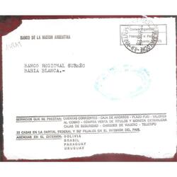 ARGENTINA  1963  SOBRE CIRCULADO  NUMERO  148AT