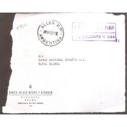 ARGENTINA  1963  SOBRE CIRCULADO  NUMERO  148C