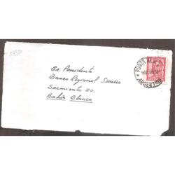 ARGENTINA  1963  SOBRE CIRCULADO  NUMERO 148G