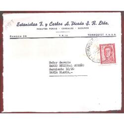 ARGENTINA  1963  SOBRE CIRCULADO  NUMERO 148T
