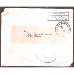 ARGENTINA  1963  SOBRE CIRCULADO  NUMERO  148V