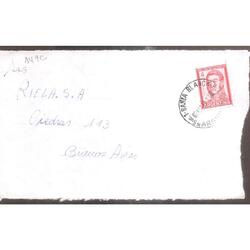 ARGENTINA  1964  SOBRE CIRCULADO  NUMERO  149C