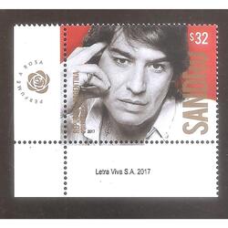 ARGENTINA 2017(4219)  HOMENAJE  A  SANDRO  CON BORDE ,  MINT