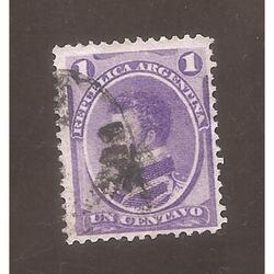 ARGENTINA 1867(16) PROCERES NACIONALES: BALCARCE USADA