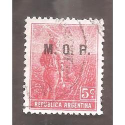 ARGENTINA  1912(182-69) LABRADOR FILI HV,  MINISTERIAL: M.O.
