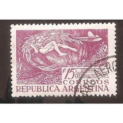 ARGENTINA 1947(490) SEMANA DE LA AERONAUTICA  USADA