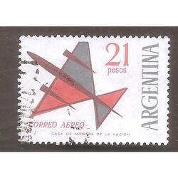 ARGENTINA 1963(A94) CORREO AEREO: DIBUJO DE UN AVION USADA