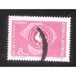 ARGENTINA 1965(721) DIA DE LA POLICIA  USADA