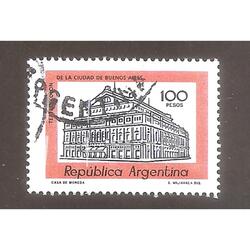 ARGENTINA 1979(1167a) CORREO ORDINARIO: TEATRO COLON, CON RA