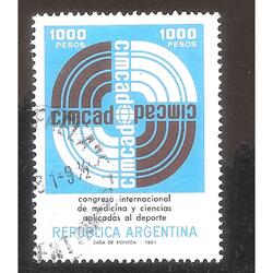 ARGENTINA  1981(1290)  MEDICINA DEL DEPORTE  USADA