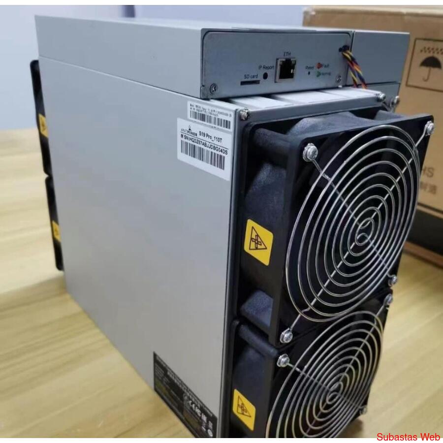BRAND NEW SEALED IN BOX  S19 PRO BITMAIN MINER 110TH