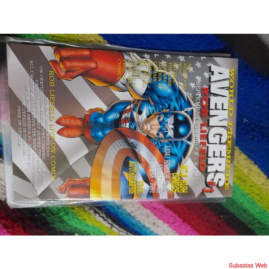 Cómic  capitan América wordl prefiere avengers #1 rob liefel