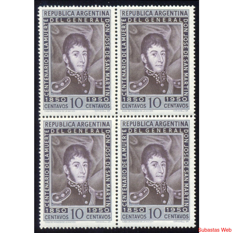 ARGENTINA GJ976A CUADRO MINT PAPEL SATINADO U$40.00